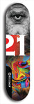 Twenty-One #4: Limited Edition, Black Logo Skateboard Deck