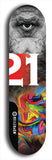 Twenty-One #4: Limited Edition, Black Logo Skateboard Deck