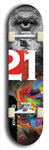 Twenty-One #4: Limited Edition, Black Logo Skateboard Deck
