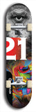 Twenty-One #4: Limited Edition, Black Logo Skateboard Deck