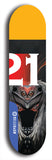 Twenty-One #5: Limited Edition, Blue Logo Skateboard Deck