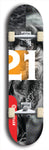 Twenty-One #6: Limited Edition, Red Logo Skateboard Deck