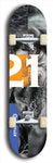 Twenty-One #6: Limited Edition, Blue Logo Skateboard Deck