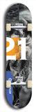 Twenty-One #6: Limited Edition, Blue Logo Skateboard Deck
