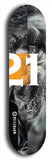 Twenty-One #6: Limited Edition, Black Logo Skateboard Deck