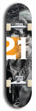 Twenty-One #6: Limited Edition, Black Logo Skateboard Deck