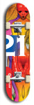 Twenty-One #7: Limited Edition, Red Logo Skateboard Deck