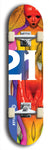 Twenty-One #7: Limited Edition, Blue Logo Skateboard Deck