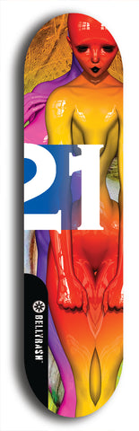 Twenty-One #7: Limited Edition, Black Logo Skateboard Deck