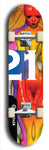 Twenty-One #7: Limited Edition, Black Logo Skateboard Deck
