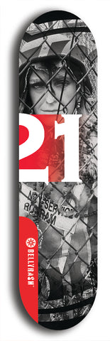 Twenty-One #8: Limited Edition, Red Logo Skateboard Deck