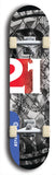 Twenty-One #8: Limited Edition, Blue Logo Skateboard Deck