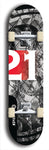 Twenty-One #8: Limited Edition, Black Logo Skateboard Deck
