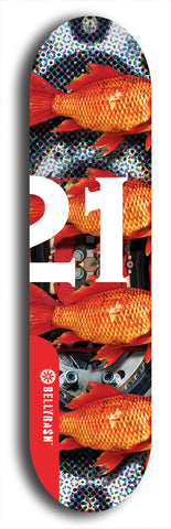 Twenty-One #9: Limited Edition, Red Logo Skateboard Deck