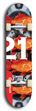 Twenty-One #9: Limited Edition, Red Logo Skateboard Deck