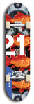 Twenty-One #9: Limited Edition, Blue Logo Skateboard Deck