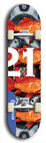 Twenty-One #9: Limited Edition, Blue Logo Skateboard Deck