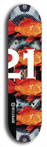 Twenty-One #9: Limited Edition, Black Logo Skateboard Deck