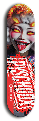 Psychodx #13: Limited Edition, Red Logo Skateboard Deck