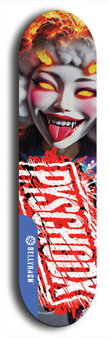 Psychodx #13: Limited Edition, Blue Logo Skateboard Deck