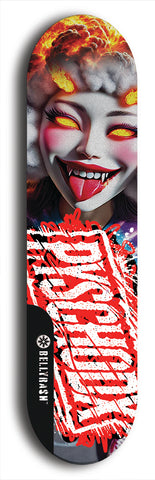 Psychodx #13: Limited Edition, Black Logo Skateboard Deck