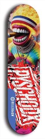 Psychodx #14: Limited Edition, Blue Logo Skateboard Deck