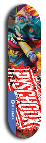 Psychodx #15: Limited Edition, Blue Logo Skateboard Deck
