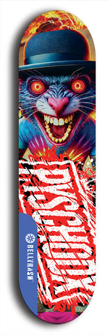 Psychodx #18: Limited Edition, Blue Logo Skateboard Deck