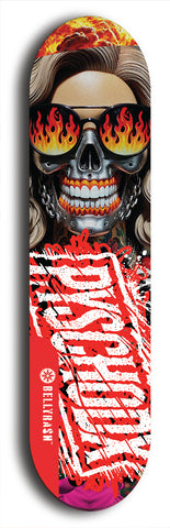 Psychodx #21: Limited Edition, Red Logo Skateboard Deck