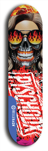 Psychodx #21: Limited Edition, Blue Logo Skateboard Deck