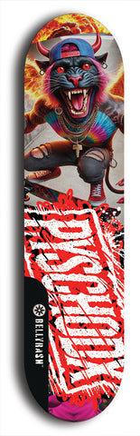 Psychodx #23: Limited Edition, Black Logo Skateboard Deck