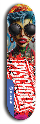 Psychodx #26: Limited Edition, Blue Logo Skateboard Deck