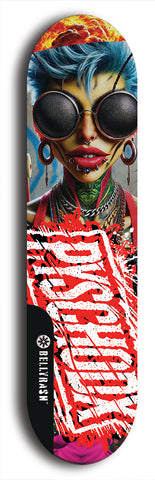 Psychodx #26: Limited Edition, Black Logo Skateboard Deck