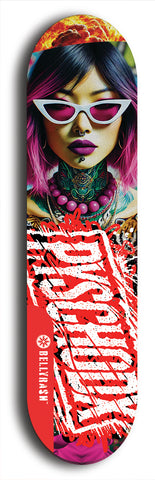 Psychodx #28: Limited Edition, Red Logo Skateboard Deck