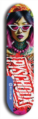 Psychodx #28: Limited Edition, Blue Logo Skateboard Deck