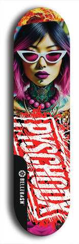 Psychodx #28: Limited Edition, Black Logo Skateboard Deck