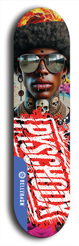 Psychodx #29: Limited Edition, Blue Logo Skateboard Deck