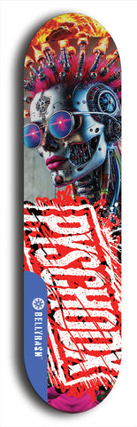 Psychodx #32: Limited Edition, Blue Logo Skateboard Deck