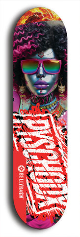 Psychodx #34: Limited Edition, Red Logo Skateboard Deck