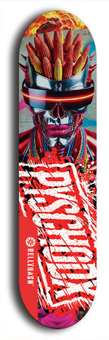 Psychodx #35: Limited Edition, Red Logo Skateboard Deck
