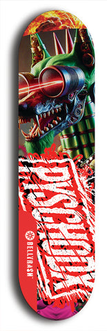 Psychodx #41: Limited Edition, Red Logo Skateboard Deck