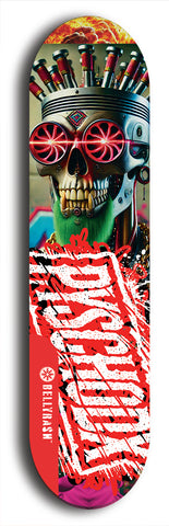 Psychodx #42: Limited Edition, Red Logo Skateboard Deck