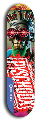 Psychodx #42: Limited Edition, Blue Logo Skateboard Deck