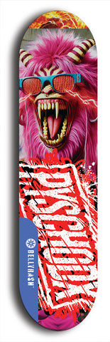 Psychodx #43: Limited Edition, Blue Logo Skateboard Deck