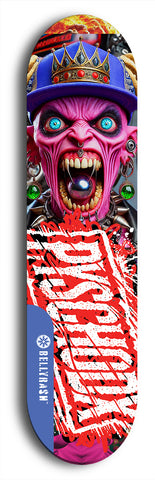 Psychodx #46: Limited Edition, Blue Logo Skateboard Deck