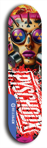Psychodx #47: Limited Edition, Blue Logo Skateboard Deck