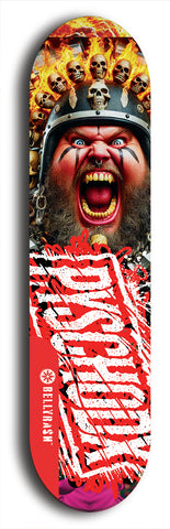 Psychodx #49: Limited Edition, Red Logo Skateboard Deck