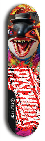 Psychodx #9: Limited Edition, Black Logo Skateboard Deck