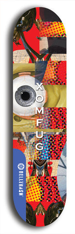 Xomfug #53: Blue Logo Skateboard Deck