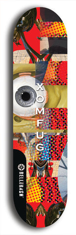 Xomfug #53: Black Logo Skateboard Deck